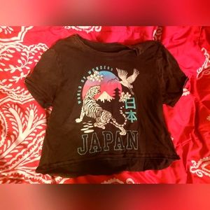Japan crop top Tee